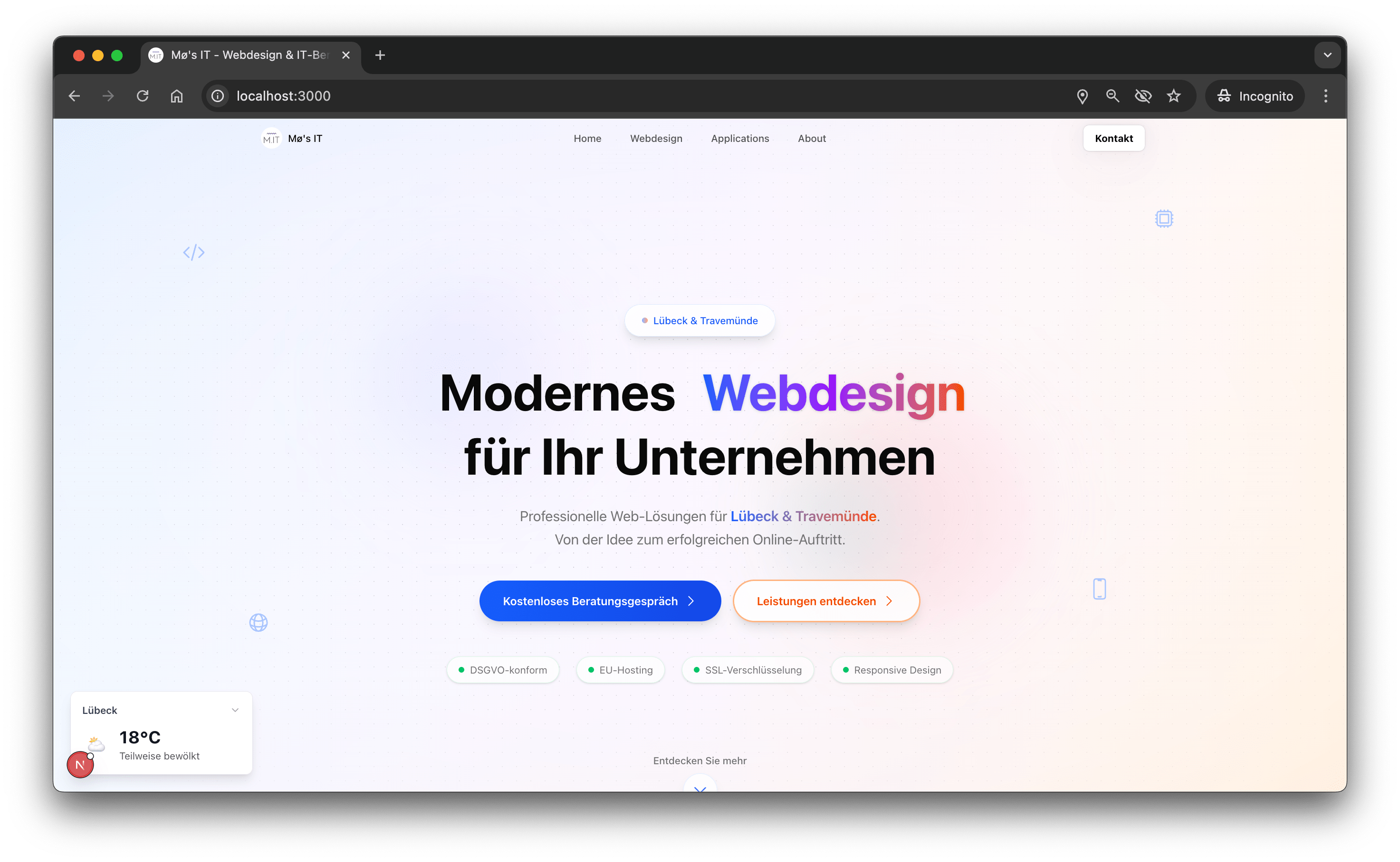Mø's IT Webdesign Preview